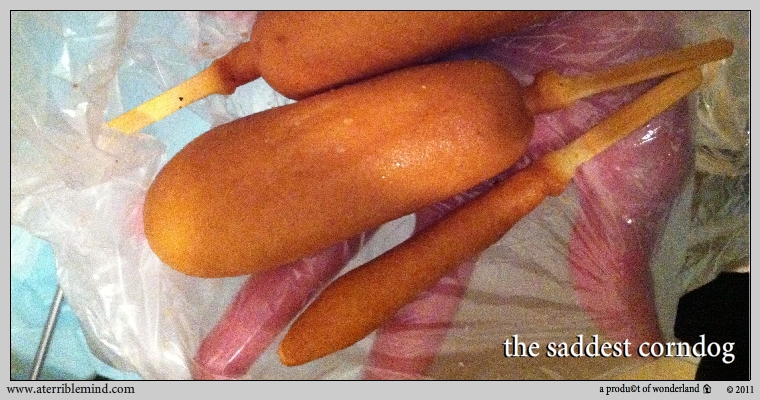 sick day: saddest corndog