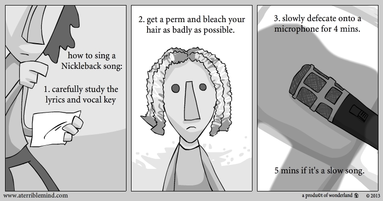 how to sing a Nickleback song